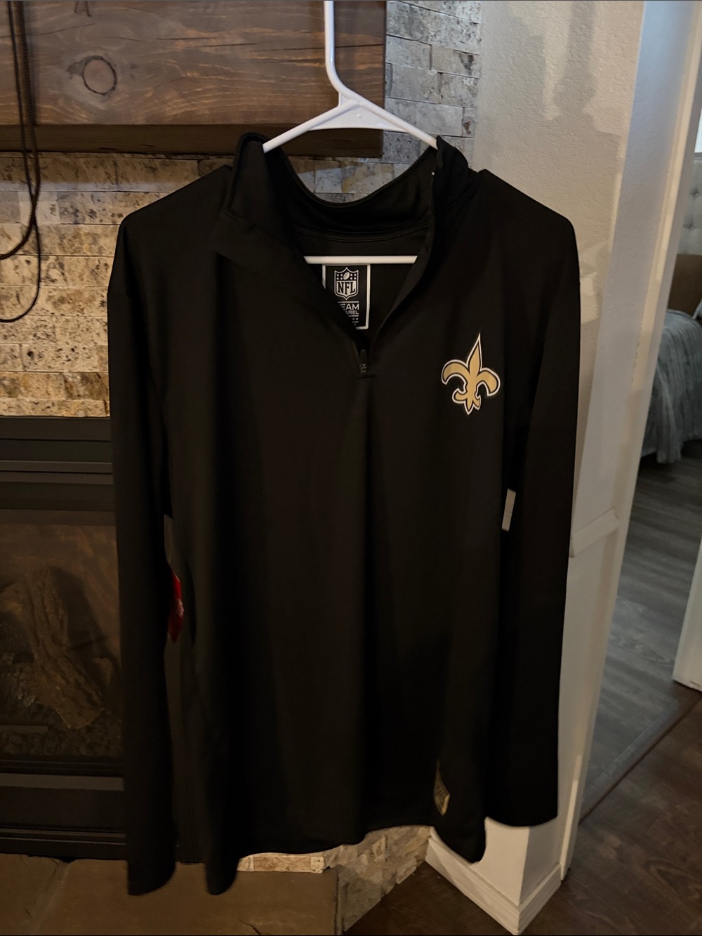 New Orleans Saints Quater Zip Mens